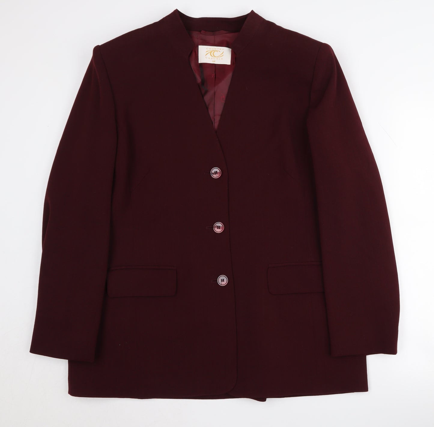 Country Casuals Women’s Red Blazer Size 18 Formal