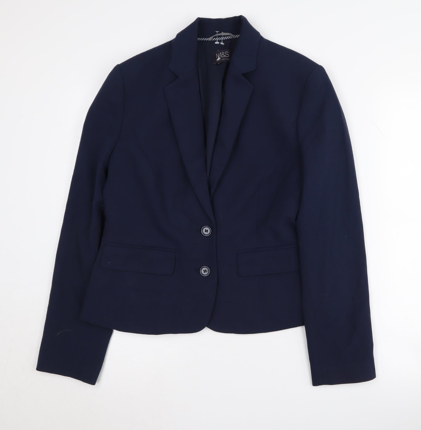 Marks and Spencer Women's Blue Blazer, Size 12
