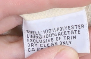 Gina Women’s Ivory Suit Jacket Size 18, Lined, Notch Lapel