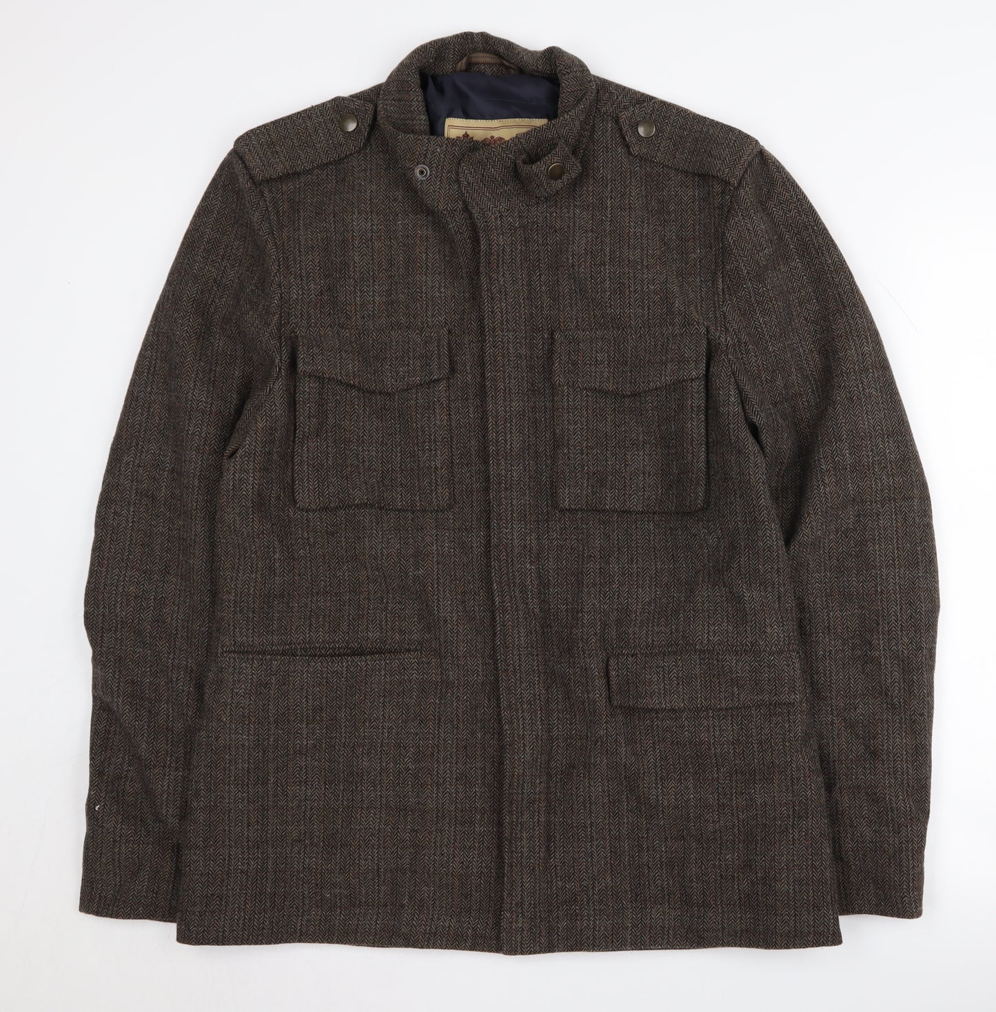 River Island Men's Brown Military Jacket - M