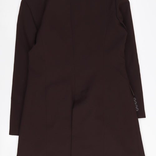 KIT Brown Women's Mid-Length Blazer, UK 14, Polyester