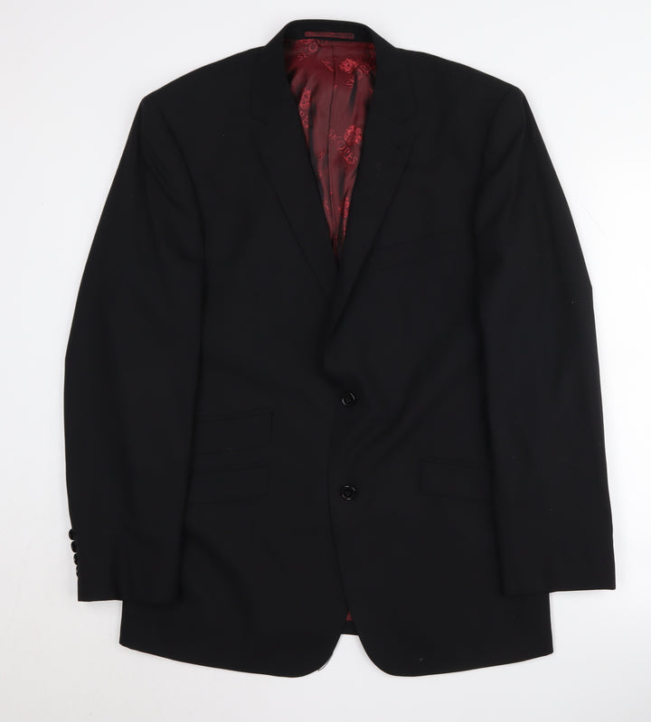 Skopes Men's Black Wool Blazer 40R - Formal Jacket