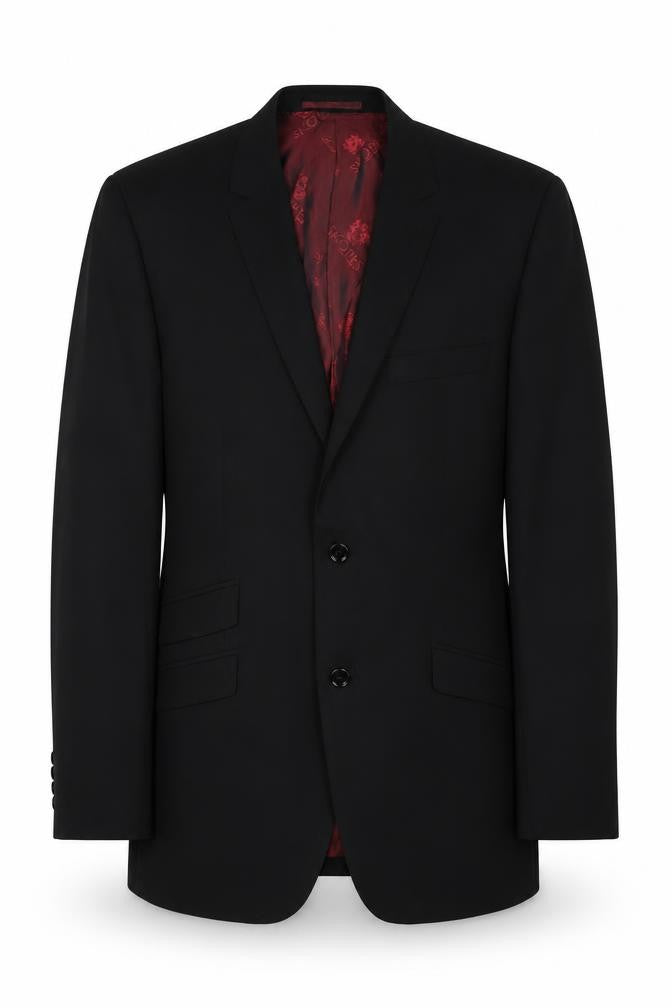 Front view of Skopes Men's Black Wool Blazer 40R - Formal Jacket
