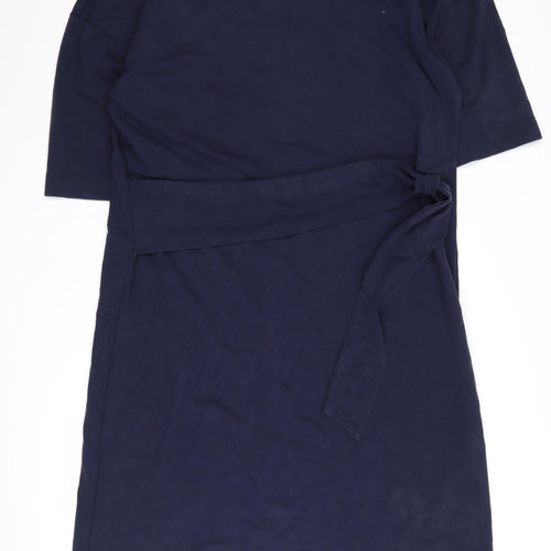 Kin by John Lewis Women's Blue Half Sleeve Dress