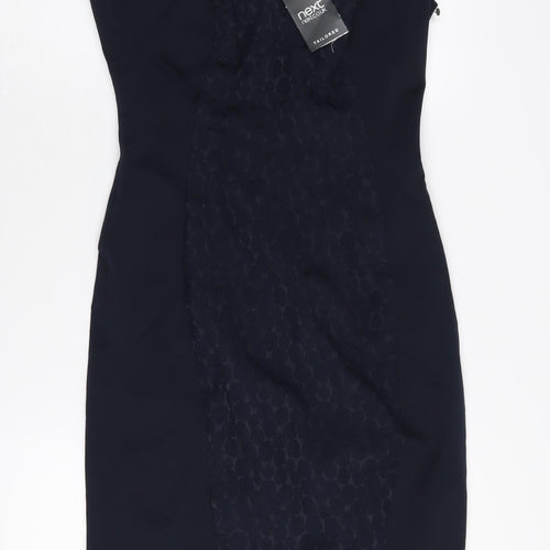 Next Women's Black Sleeveless Sheath Dress - Size 6