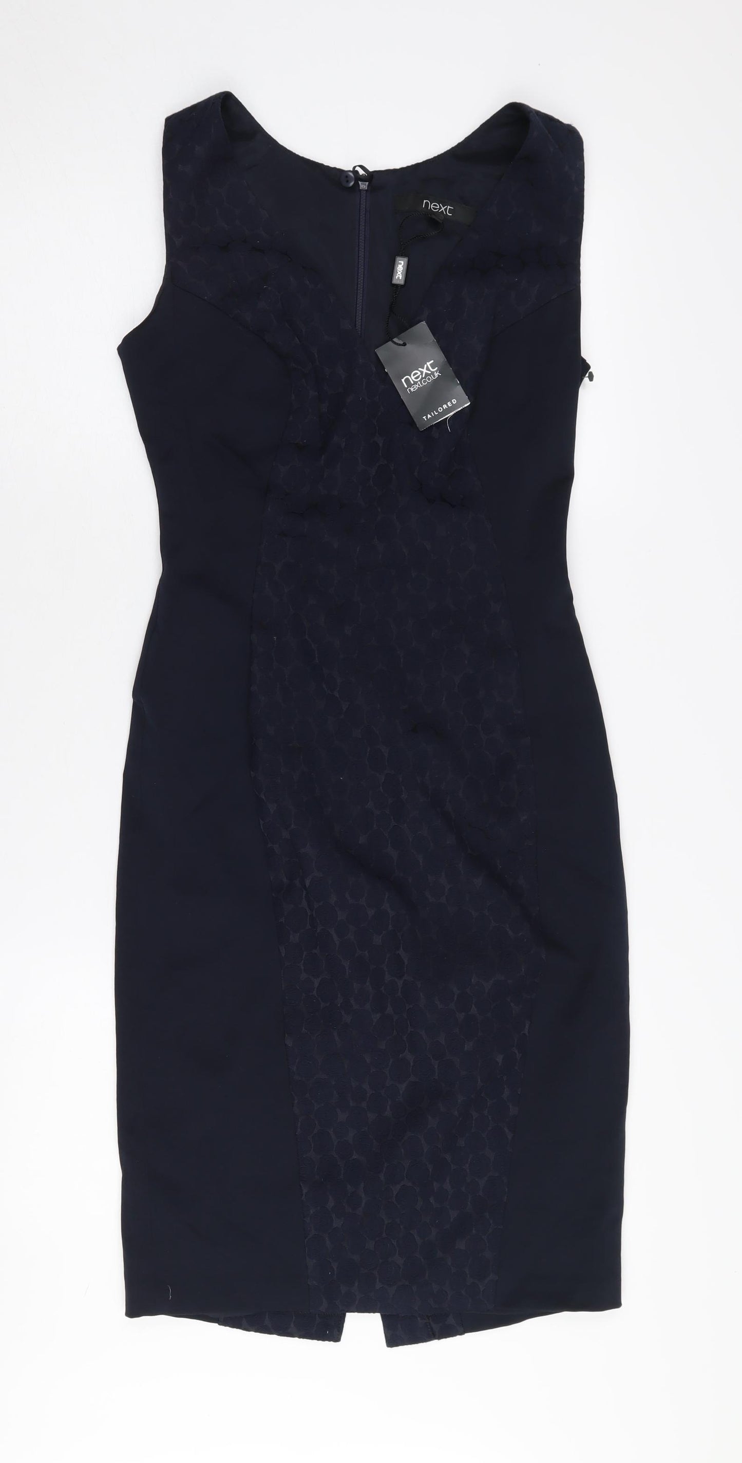 Next Women's Black Sleeveless Sheath Dress - Size 6