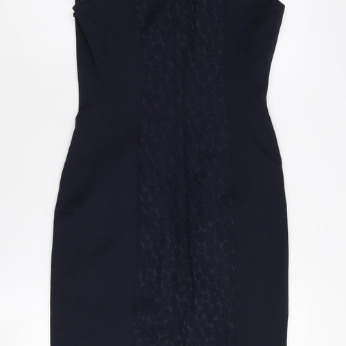 Next Women's Black Sleeveless Sheath Dress - Size 6