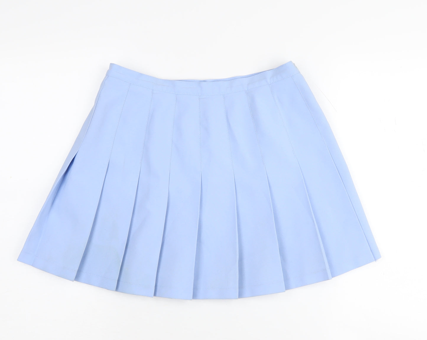 Marks and Spencer Women's Blue Pleated Skirt Size 12