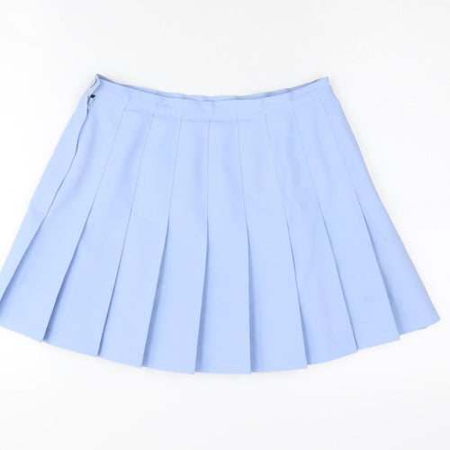 Marks and Spencer Women's Blue Pleated Skirt Size 12