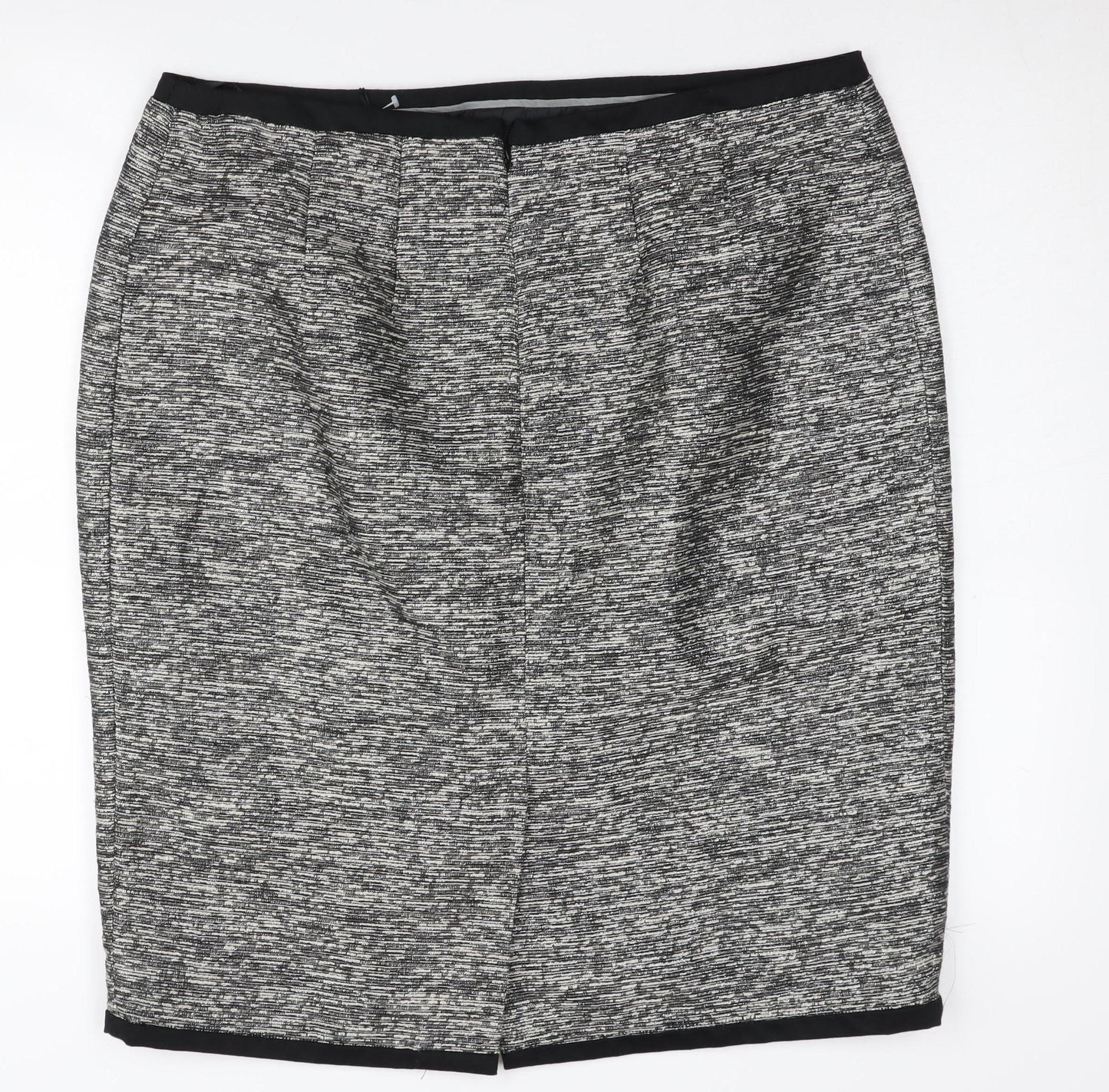 M&Co Women's Grey Pencil Skirt Size 18