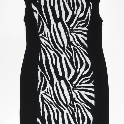 Wallis Women's Black Sheath Dress, Size 12, Petite