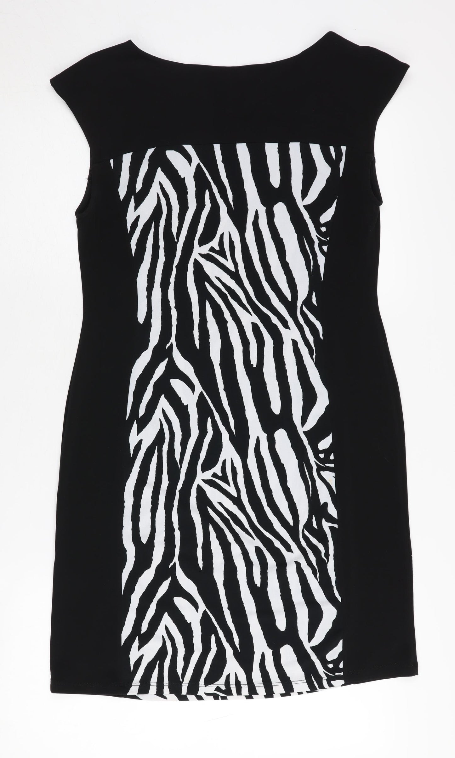 Wallis Women's Black Sheath Dress, Size 12, Petite