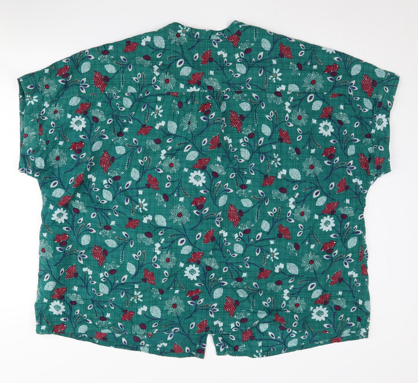 Seasalt Cornwall Women's Green Floral Tunic Blouse Size 20