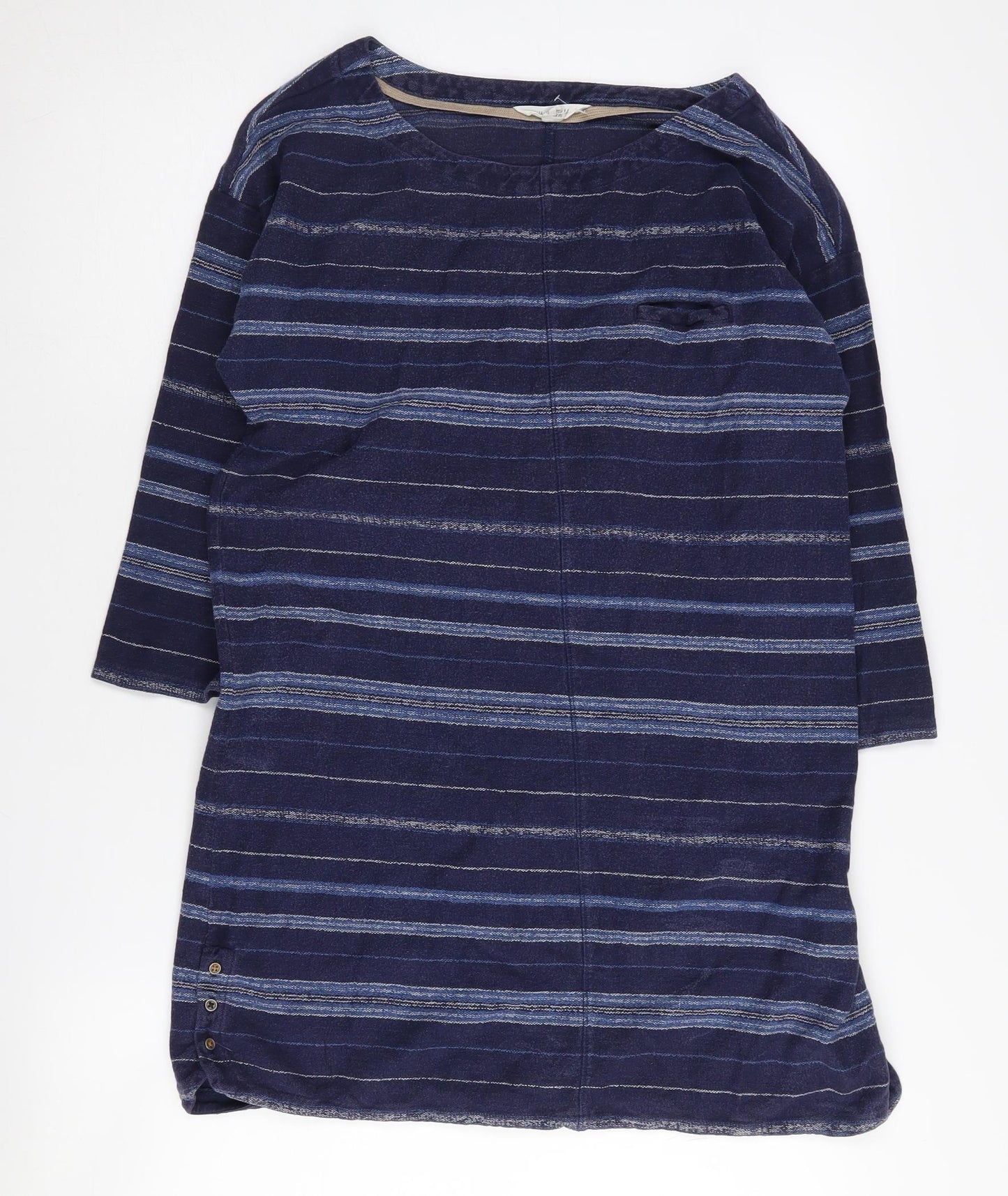 White Stuff Women's Blue Striped Tunic Size 8