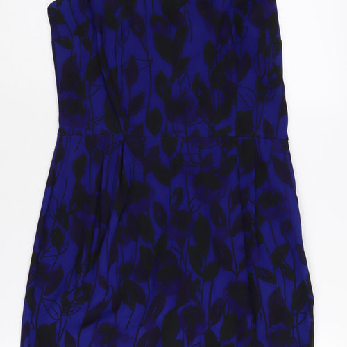 Phase Eight Women's Blue Floral Sleeveless Dress