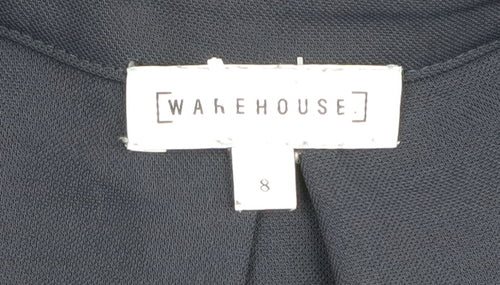 Warehouse Women's Blue Long Sleeve Blouse Size 8