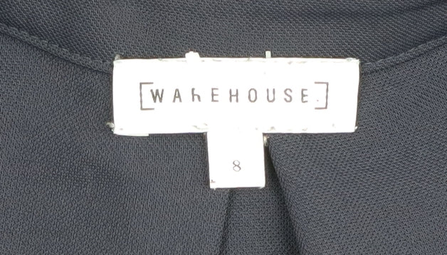 Warehouse Women's Blue Long Sleeve Blouse Size 8