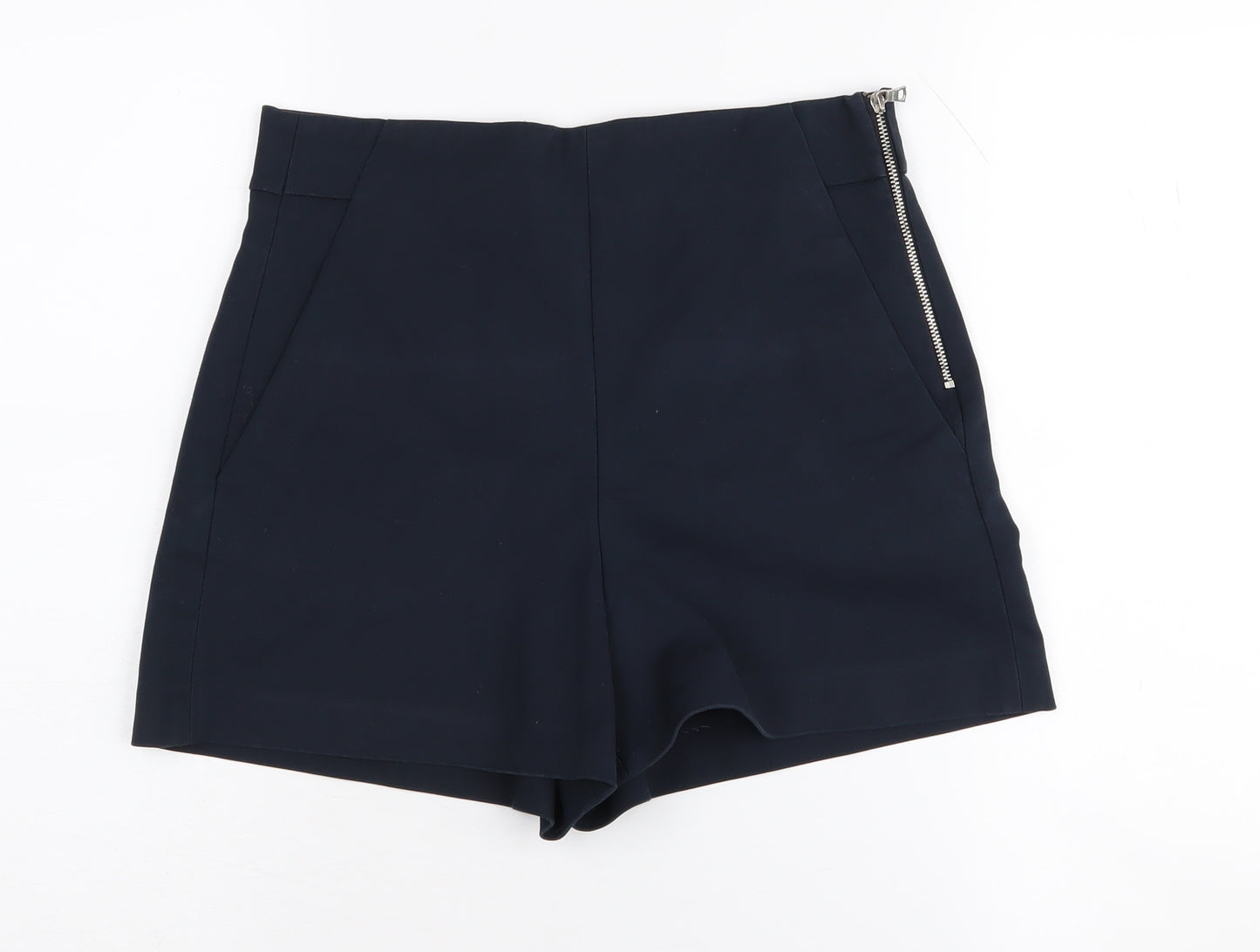 Zara Women's Black High-Rise Shorts, Size S