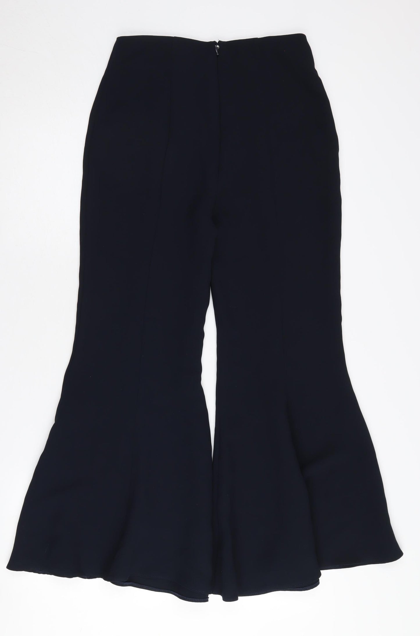 Topshop Women's Black Flared Trousers Size 8