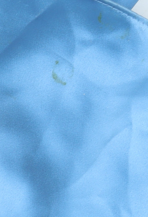 Dessy Collection Women's Blue Strapless Maxi Dress