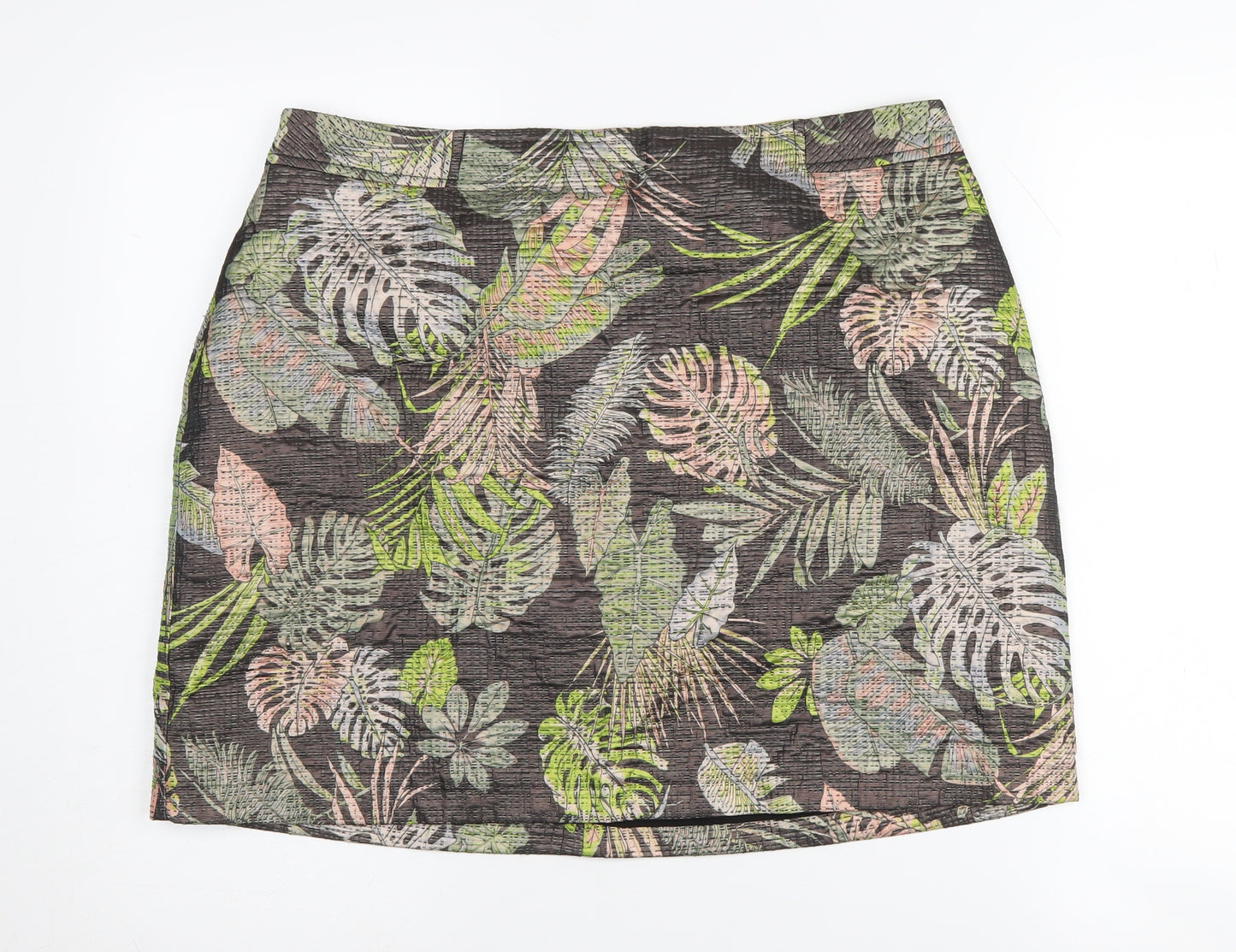 Oliver Bonas Women's Multicoloured Floral Skirt - Size 14