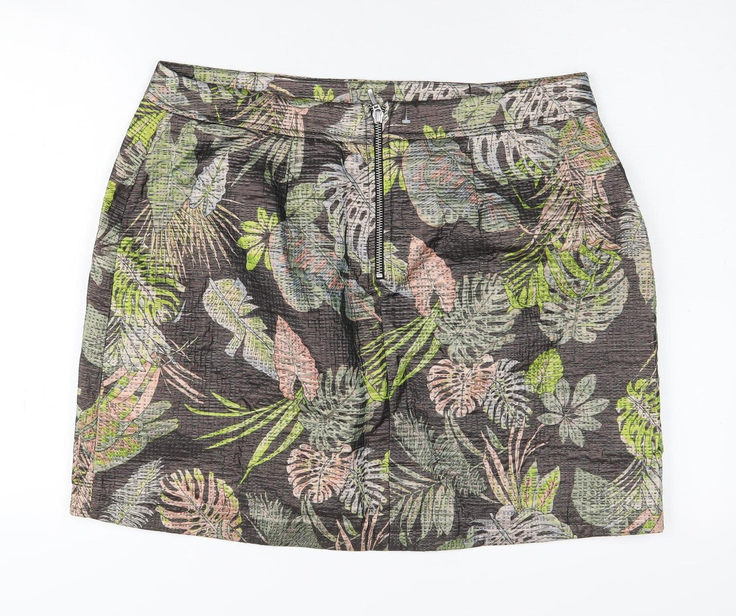 Oliver Bonas Women's Multicoloured Floral Skirt - Size 14