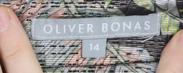 Oliver Bonas Women's Multicoloured Floral Skirt - Size 14