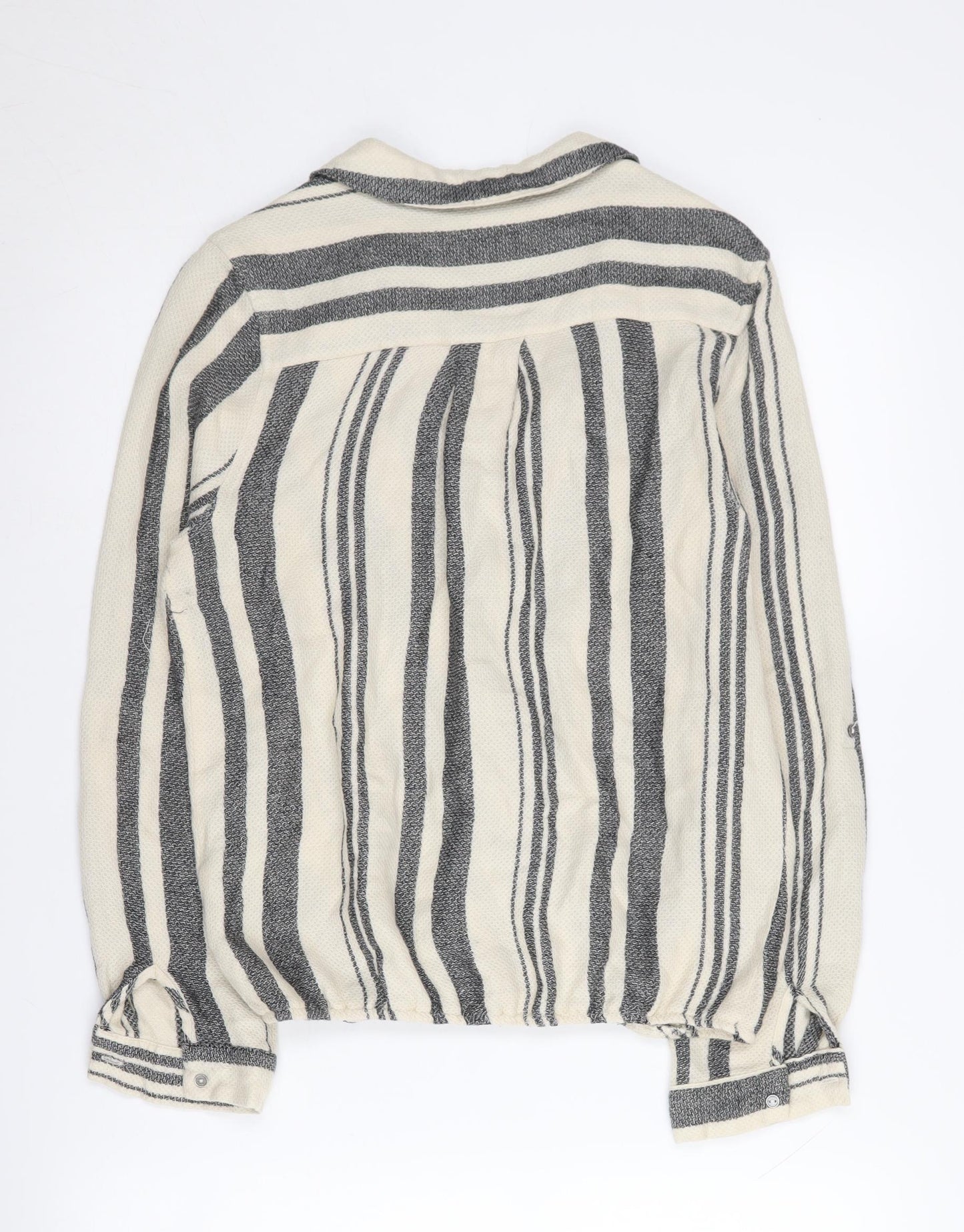 River Island Women's Striped Button-Up Shirt 12