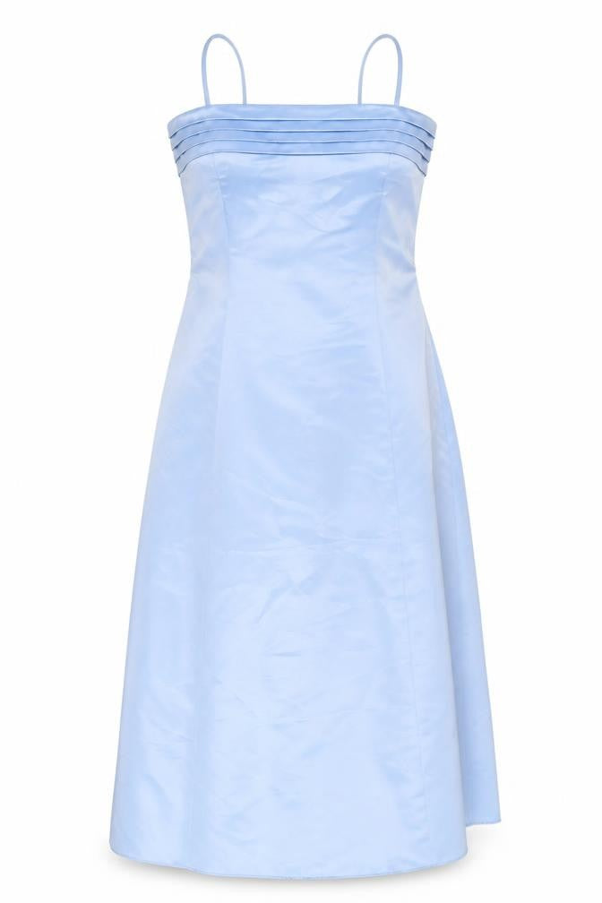 Front view of Wedding Collection Blue Sleeveless Dress, size 10