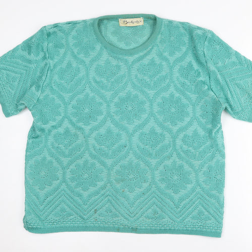 Berkertex Women's Blue Pullover Jumper Size 18-20