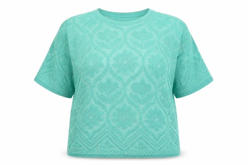Front view of Berkertex Women's Blue jumper, size 18-20
