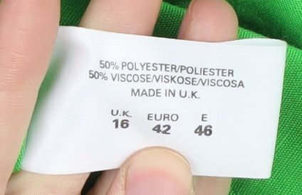 Profiles Classics Green Pleated Skirt UK 16