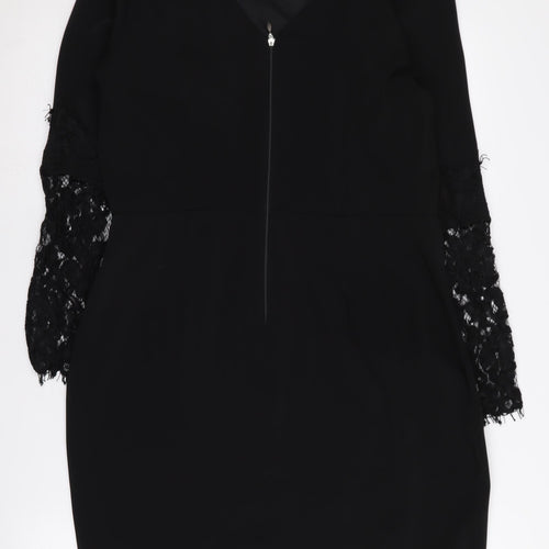 Paper Dolls Women's Black Sheath Dress Size 14