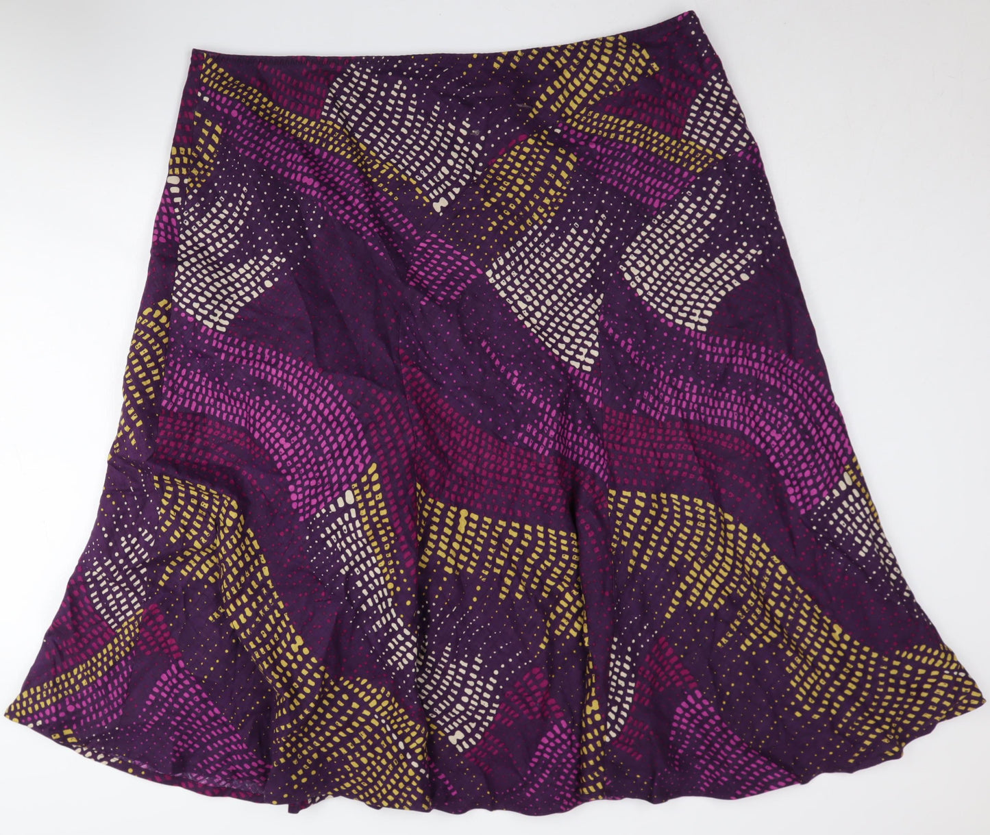Windsmoor Women's Purple Multicoloured Geometric Skirt 22