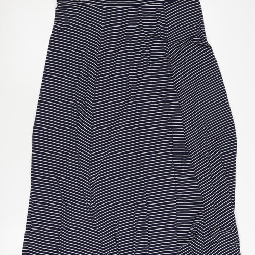 Gap Women's Blue A-Line Striped Skirt M
