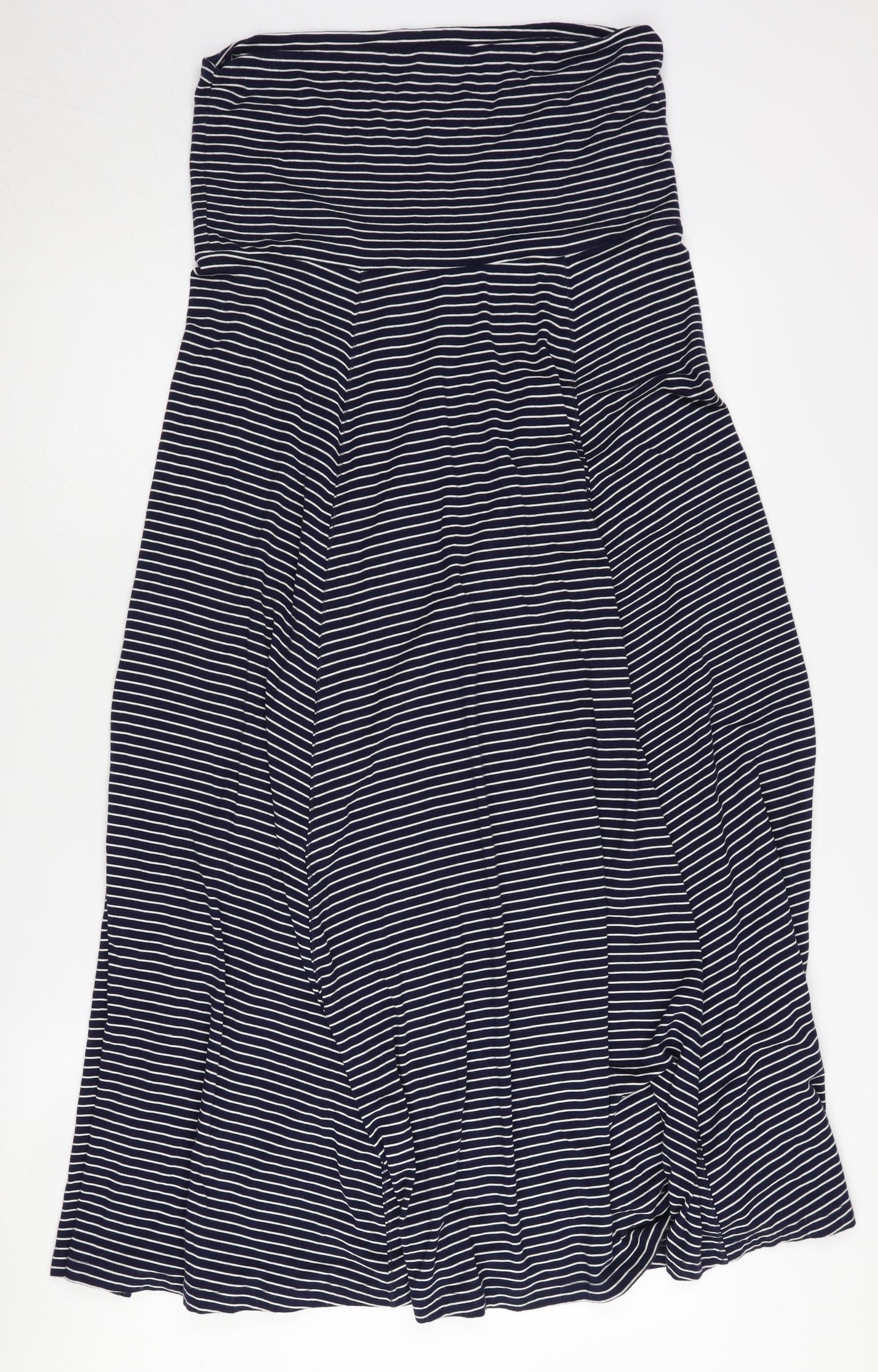 Gap Women's Blue A-Line Striped Skirt M