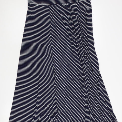Gap Women's Blue A-Line Striped Skirt M