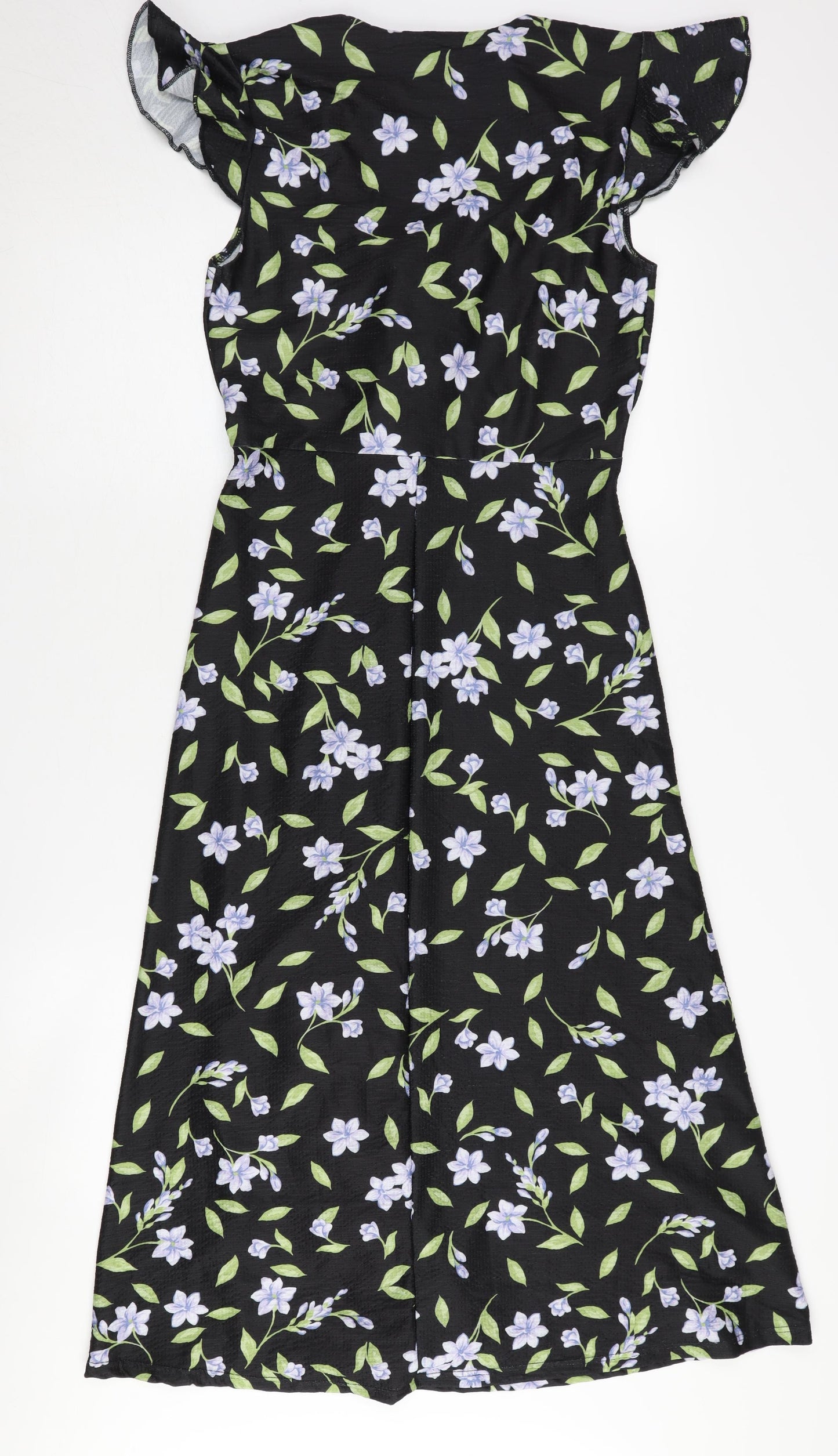 River Island Women's Black Floral Dress Size 10
