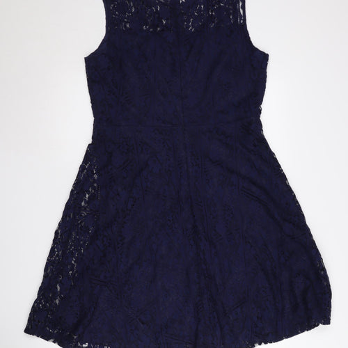 Wallis Women's Blue A-Line Dress, Size 14