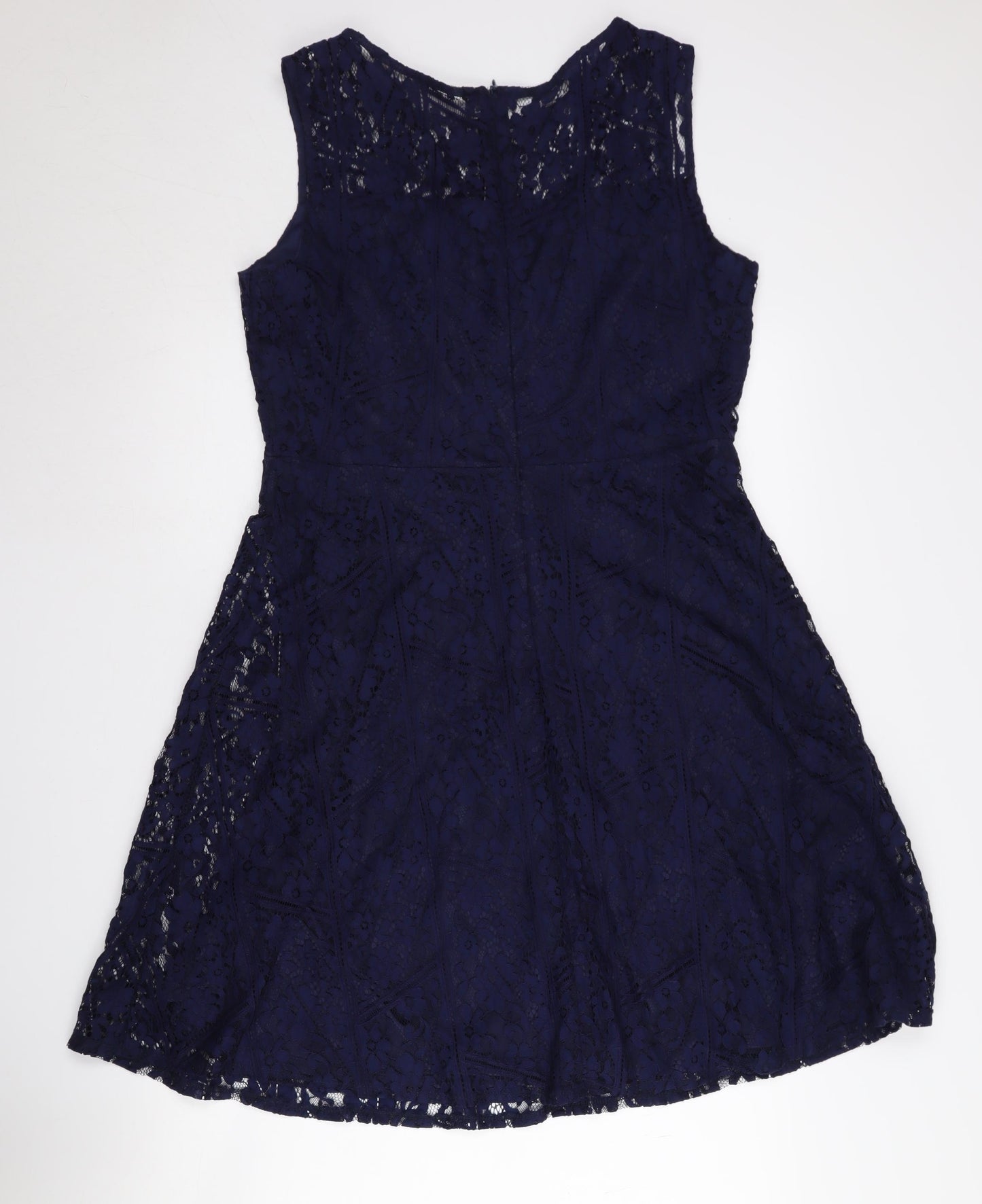 Wallis Women's Blue A-Line Dress, Size 14