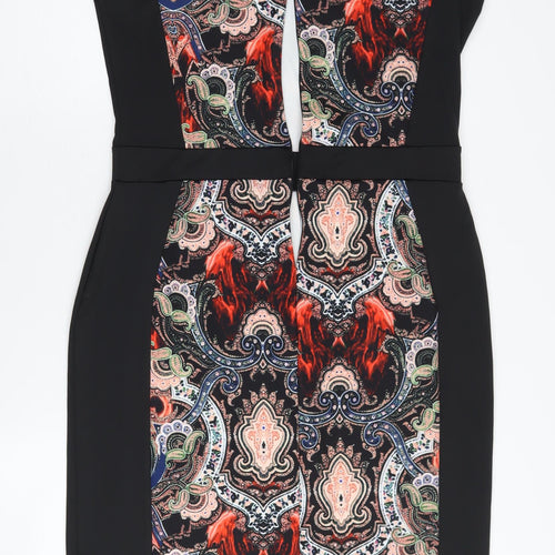 Long Tall Sally Women's Black Paisley Bodycon Dress