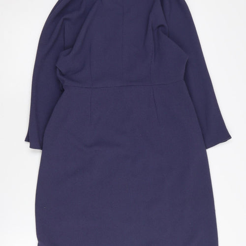 Topshop Petite Purple Wrap Dress - Size 10