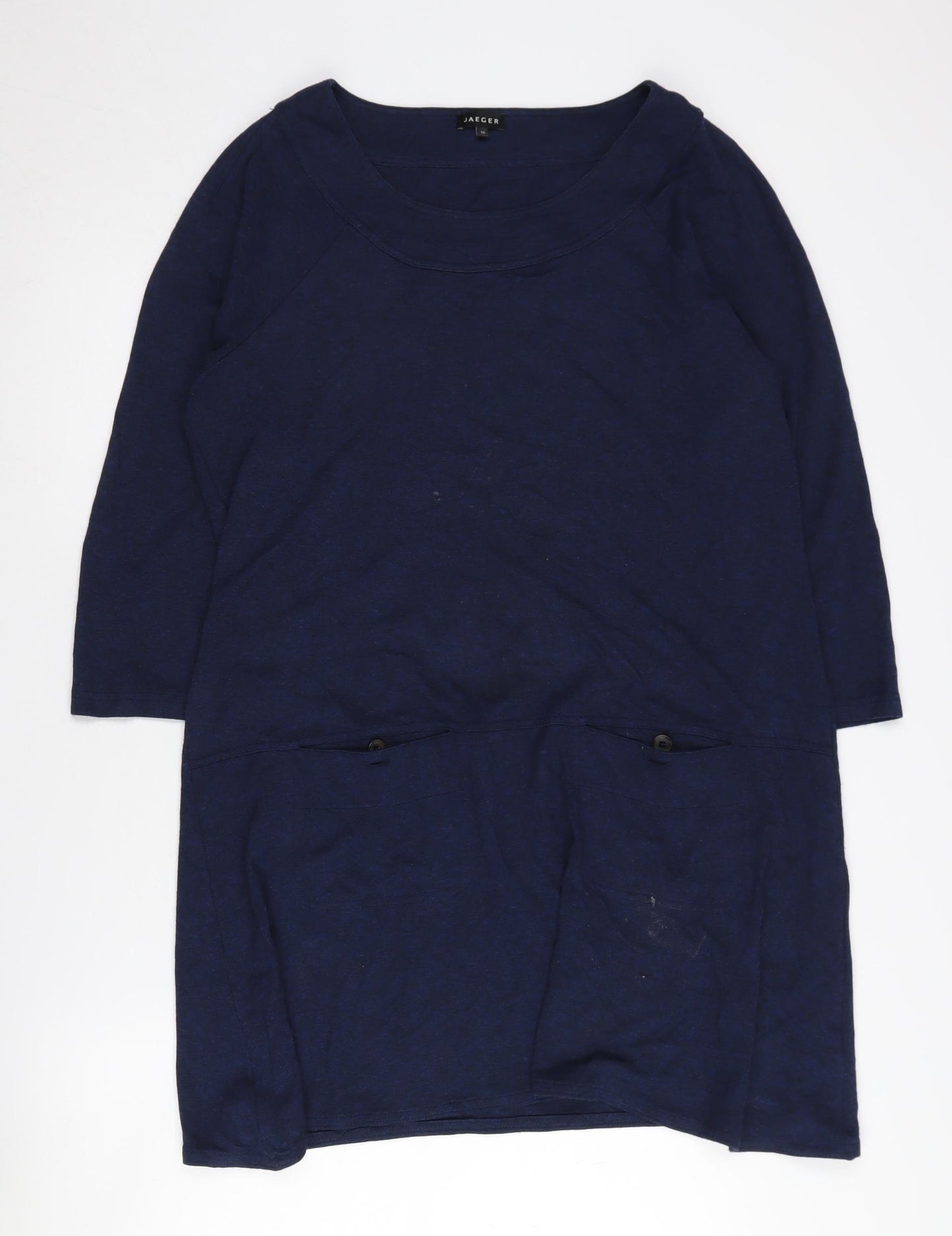 Jaeger Women's Blue Shift Dress Size 16