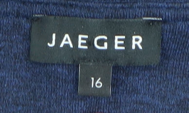 Jaeger Women's Blue Shift Dress Size 16