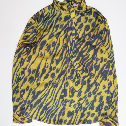 Asos Design Women's Multicoloured Animal Print Blouse 3XL