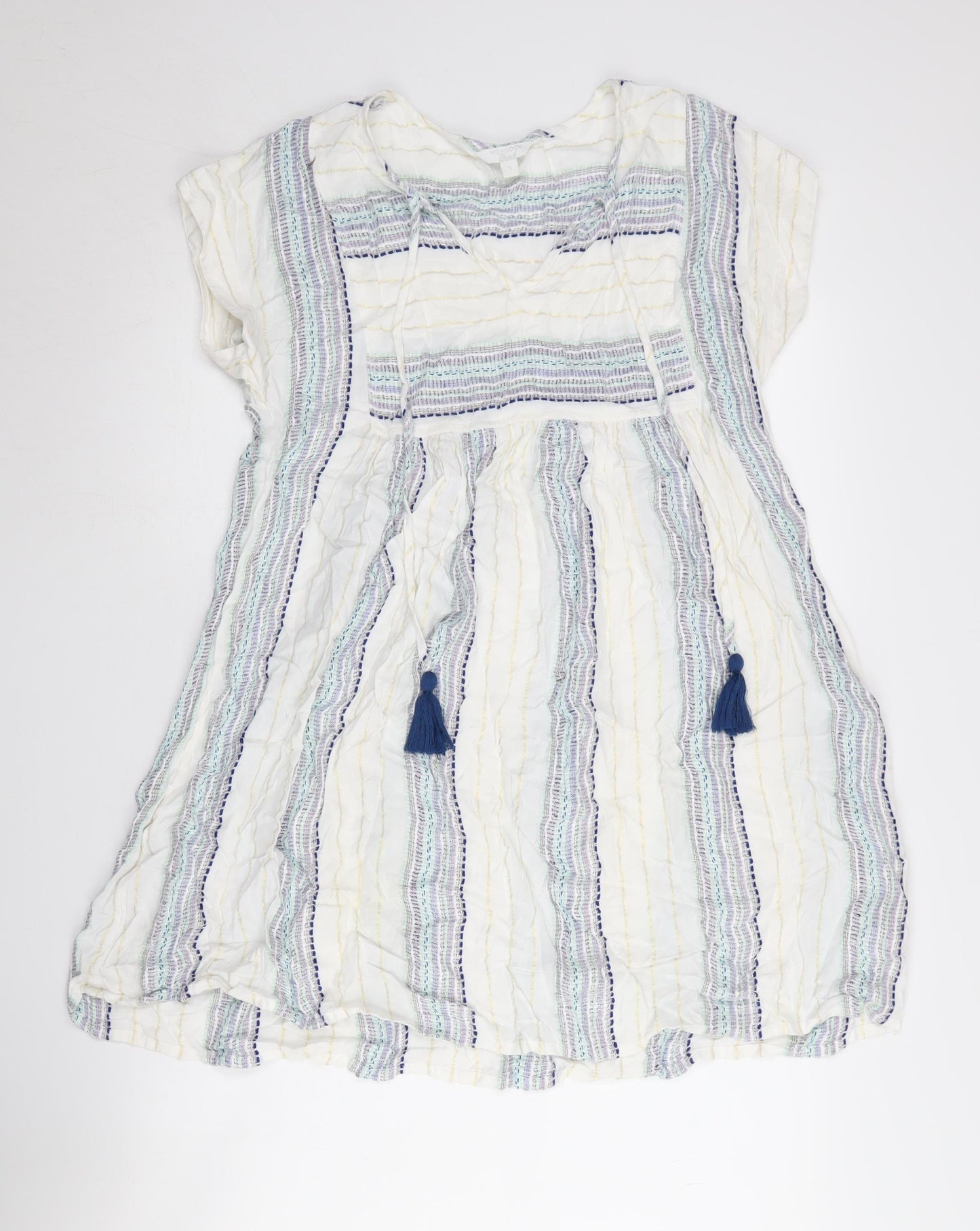 Monsoon Beach Women’s Multicoloured Striped Dress S