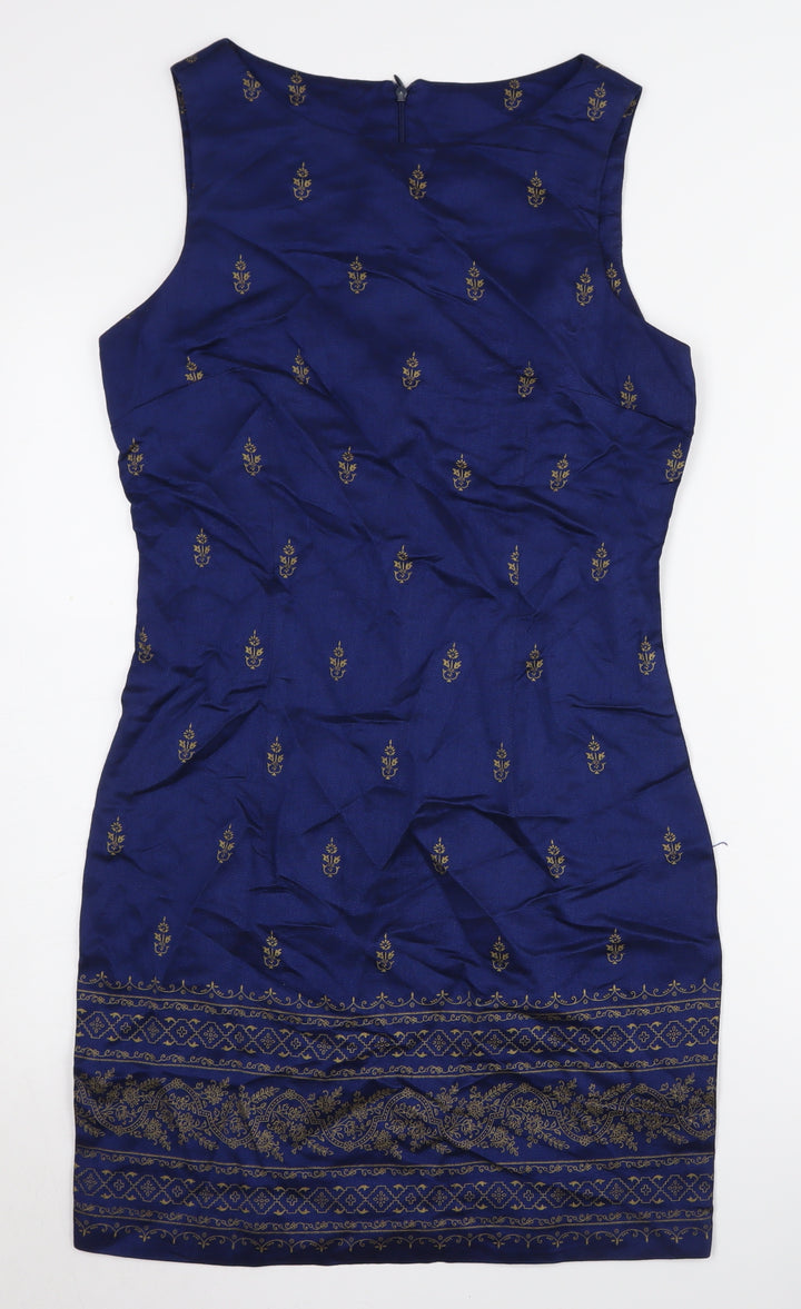 S.L. Fashions Women’s Blue Sleeveless Dress Size 10