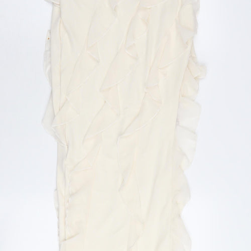 Oh Polly Women's Ivory Sleeveless Dress Size 8