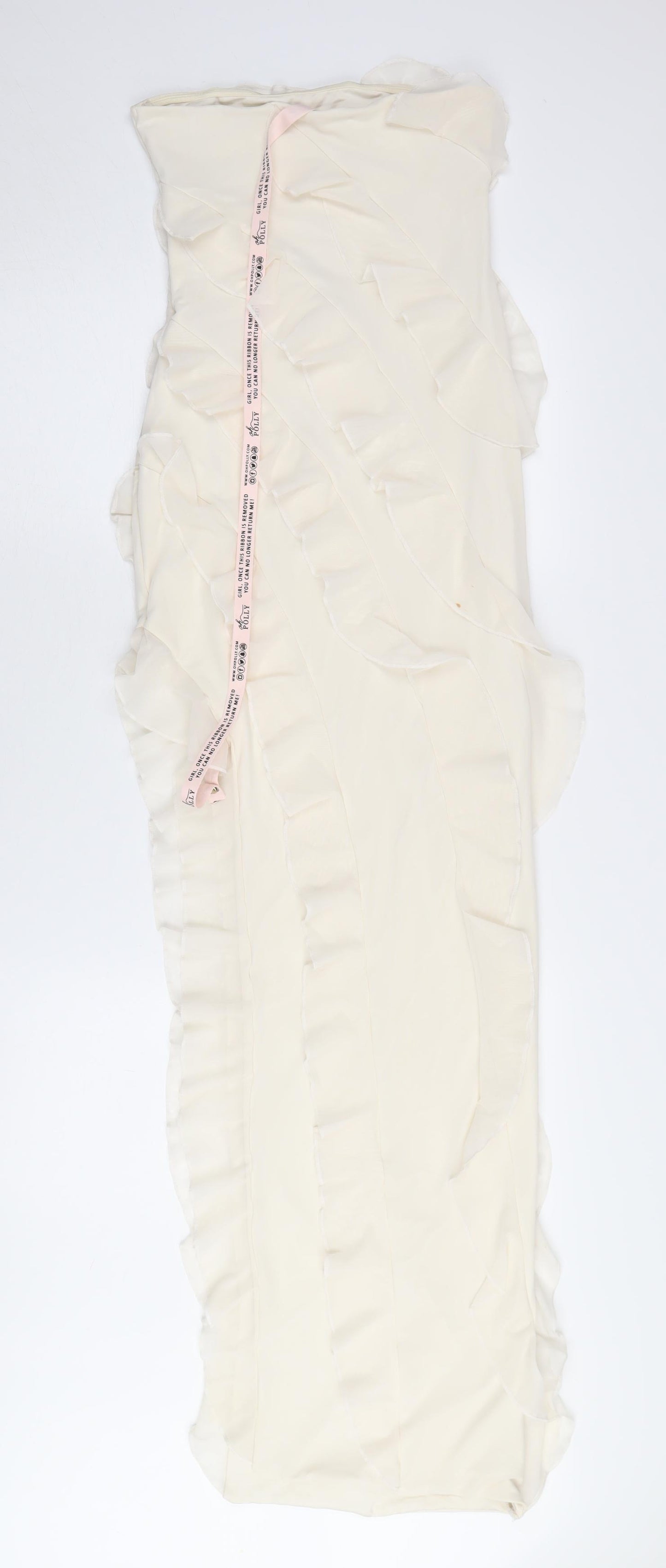 Oh Polly Women's Ivory Sleeveless Dress Size 8