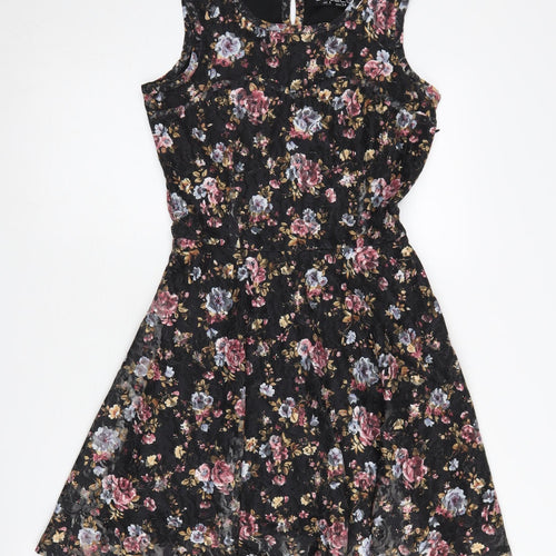 Select Women's Floral Fit & Flare Dress, Size 6, Multicoloured